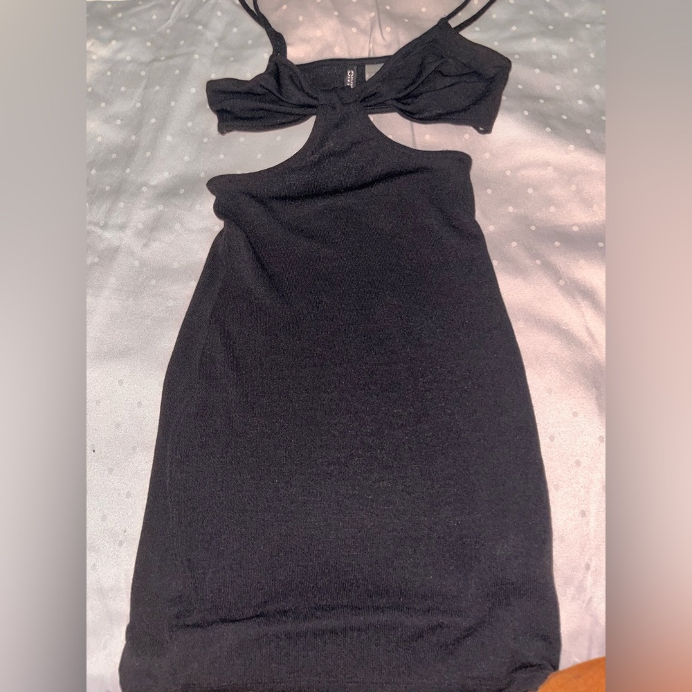 h&m two piece connected body con dress
